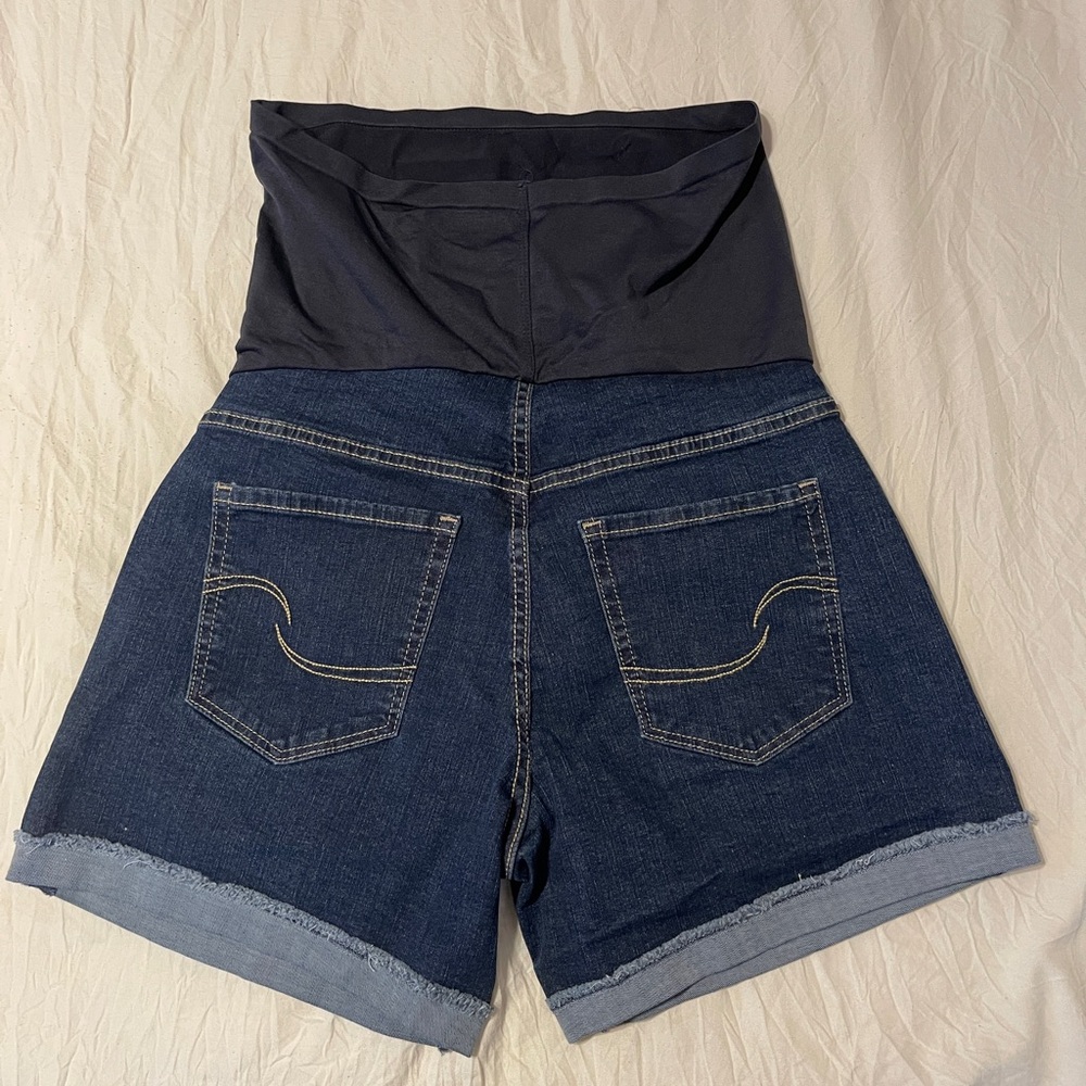 Dark Blue Denim Women's Shorts